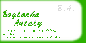 boglarka antaly business card